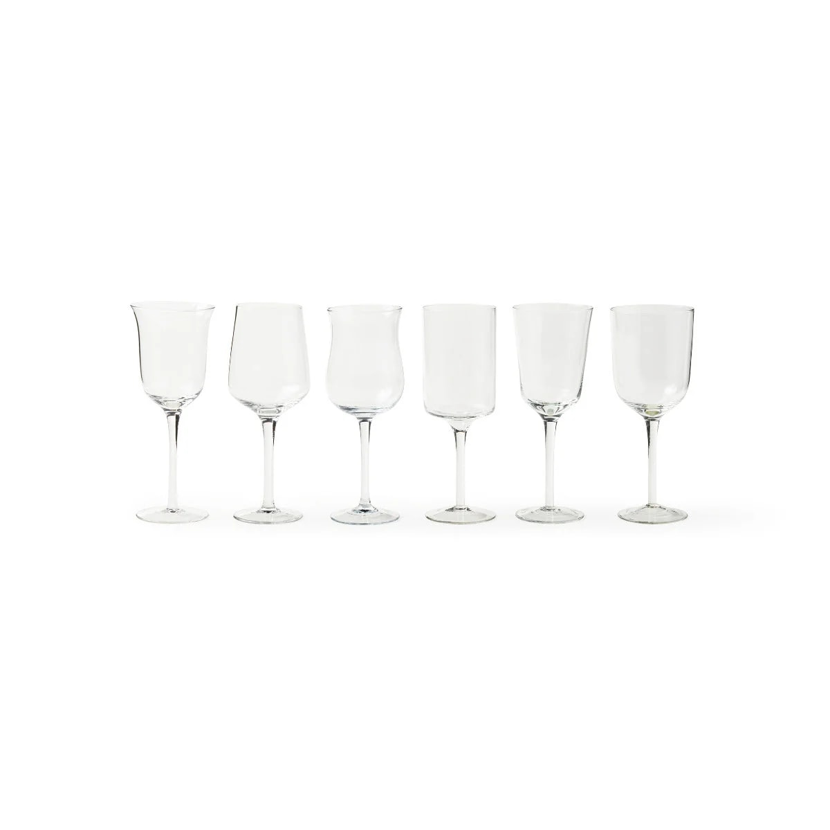 Diseguale Clear Set 6 Calici Assortiti
